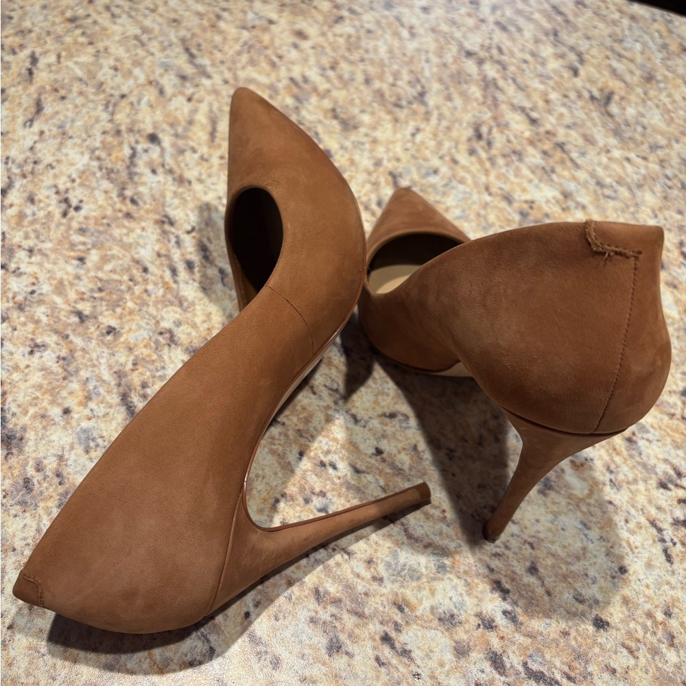 Aldo Elegant Tan Stiletto Pointed Heels - Picture 5 of 7